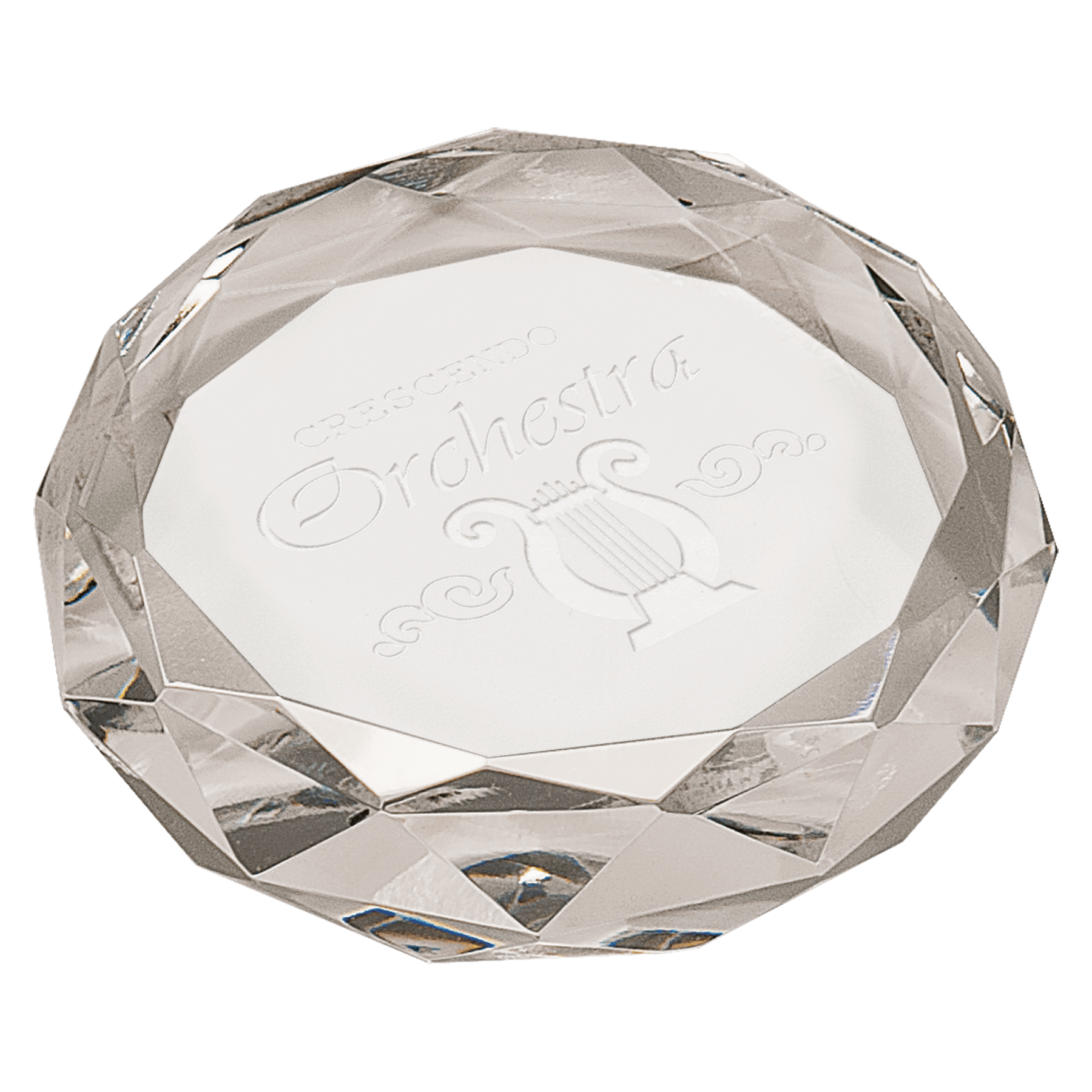 Round Crystal Paperweight